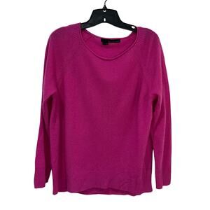 360Cashmere Pink Crewneck Sweater Soft Lightweight Luxury Knit Women’s Sz S
